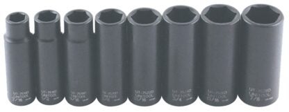 Unitool UT1508D Socket Set, Metal, Specifications: 6-Point, 1/2 in Drive