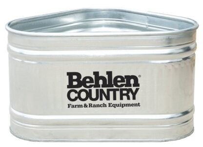 Behlen Country 50140058 Tall Stock Tank, Triangle, 60 gal, Steel, Galvanized