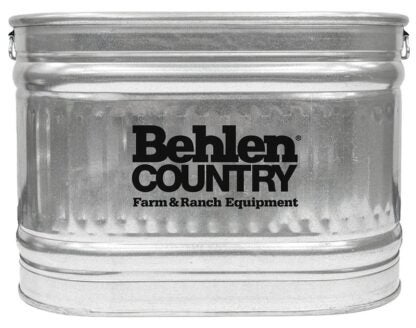 Behlen Country 50140018 Utility Tank with Handle, 55 gal, Steel, Galvanized