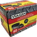 Vulcan FG-03812-10A Drum Liner, 55 gal, Poly, Black