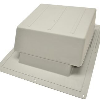 Master Flow IR65G Roof Louver, 5.88 in L, 18 in W, Resin, Gray Sells in Quantity of 6