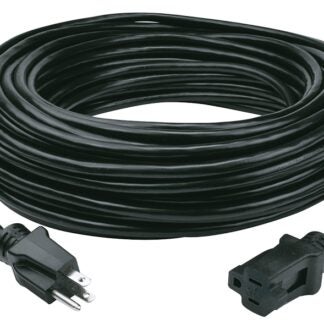 PowerZone OR532735 Extension Cord, 100 ft L, Black