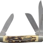 Uncle Henry 885UH Folding Pocket Knife, 3 in L Blade, 7Cr17 High Carbon Stainless Steel Blade, 3-Blade