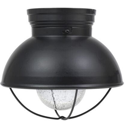 Sylvania 60051 Ceiling Light Fixture, 120 V, 1-Lamp, LED Lamp, 800 Lumens Lumens, 80 CRI, Metal Fixture, Black Fixture