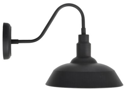 Sylvania 60062 Flush Mount Sconce, 120 V, LED Lamp, 800 Lumens Lumens, 2700 K Color Temp, Metal Fixture, Black Fixture