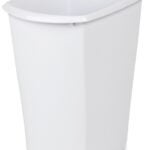 Sterilite 10518006 Waste Basket, 3 gal Capacity, White, 13 in H Sells in Quantity of 6