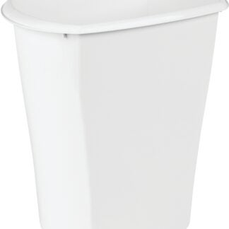 Sterilite 10528006 Waste Basket, 5.5 gal Capacity, White, 15-7/8 in H Sells in Quantity of 6