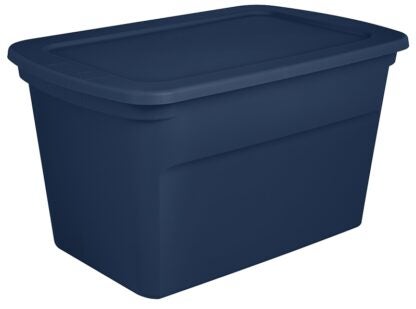 Sterilite 17367406 Storage Tote, Plastic, Marine Blue, 30-1/2 in L, 20-1/4 in W, 17-1/8 in H Sells in Quantity of 6