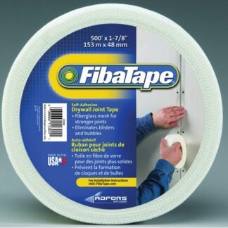 Adfors FibaTape FDW6756-U Standard Drywall Tape, 500 ft L, 1-7/8 in W, White Sells in Quantity of 12