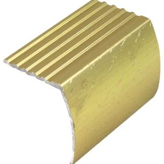 Shur-Trim FA2190HGA12 Stair Nose Moulding, 12 ft L, 1-1/8 in W, Aluminum, Hammered Gold