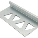 Shur-Trim ET2149SCA08 Flat Tile Edge, 8 ft L, 1/4 in W, Aluminum, Satin Clear Anodized