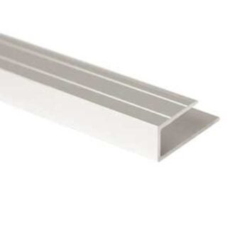 Bengard LM1001SCA08 Floor Edge, 8 ft L, Aluminum, Satin Clear Anodized