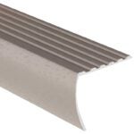 Shur-Trim FA2190HSI06 Stair Nose Moulding, 6 ft L, 1-1/8 in W, Aluminum, Hammered Silver