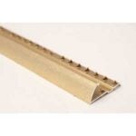 Shur-Trim FA1750HGA03 Carpet Edge Cover, 3 ft L, 1-1/2 in W, Aluminum, Hammered Gold Anodized