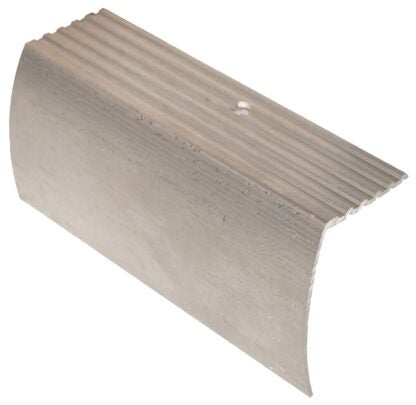 Shur-Trim FA2190BCL03 Stair Nose Moulding, 3 ft L, 1-1/8 in W, Aluminum, Bright Clear