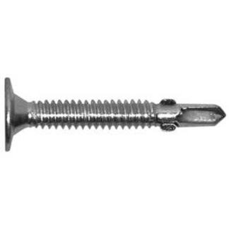 Reliable WKRTZ Series WKRTZ123VP Screw, 100 BX, #12-24 Thread, 3 in L, Full Thread, Wafer Head, Square Drive, Steel