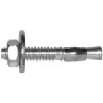 Reliable WAZ58412J Wedge Anchor, 5/8 in Dia, 4-1/2 in L, 830 kg Ceiling, 1349 kg Wall, Steel, Zinc