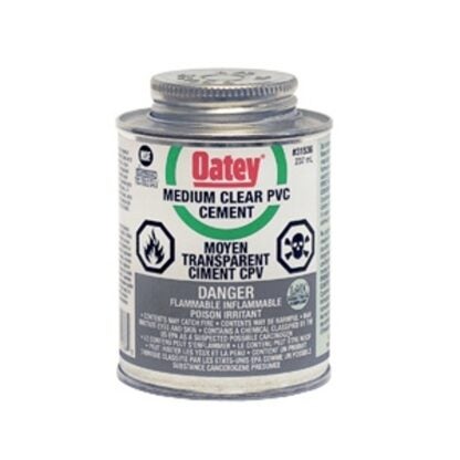 Oatey 48917 Pipe Cement, 118 mL, Liquid, Clear