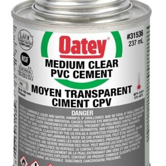 Oatey 48918 Pipe Cement, 237 mL, Liquid, Clear