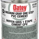 Oatey 48922 PVC Cement 1-Step Medium Grey, 946mL