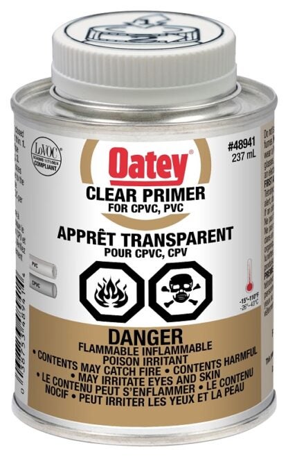 Oatey 48941 Primer, Liquid, Clear, 236 mL