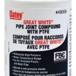 Oatey Great White 48008 Pipe Joint Compound, 4 oz Can, Liquid, White