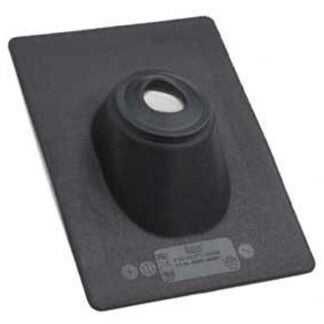 Oatey No-Calk Series 48100 Roof Flashing, 16 in OAL, 14 in OAW, 1-1/4 to 1-1/2 in Pipe, Thermoplastic