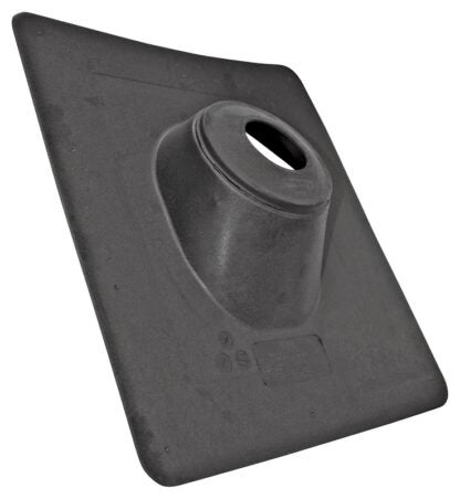 Oatey No-Calk Series 48102 Roof Flashing, 16 in OAL, 14 in OAW, 3 in Pipe, Thermoplastic