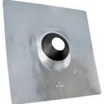 Oatey 48142 Roof Flashing, 18 in OAL, 18 in OAW, 3 in Pipe, Aluminum