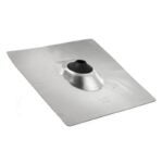 Oatey No-Calk Series 48143 Roof Flashing, 18 in OAL, 18 in OAW, 4 in Pipe, Aluminum