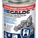 Hercules Megaloc 158069 Pipe Thread Sealant, 0.5 pt Can, Liquid, Blue