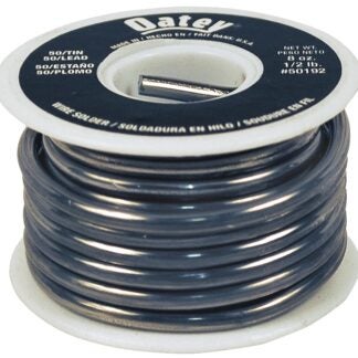 Oatey 50192 Leaded Solder, 1/2 lb, Solid, Silver, 361 to 421 deg F Melting Point