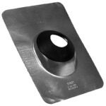 Oatey 11866 Roof Flashing, 14-1/2 in OAL, 11 in OAW, 3 in Pipe, Steel Sells in Quantity of 12