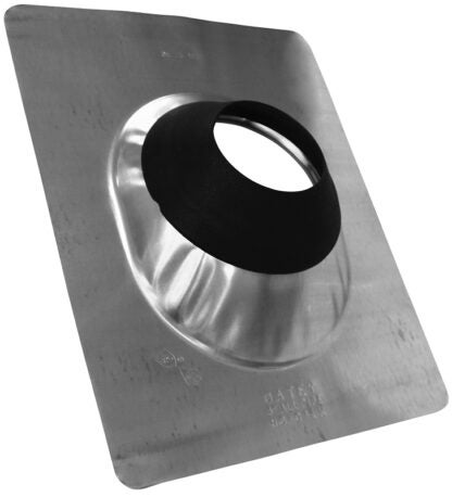 Oatey 11879 Roof Flashing, 15 in OAL, 12 in OAW, 4 in Pipe, Steel Sells in Quantity of 12