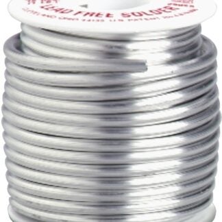 Oatey Safe-Flo 29025 Wire Solder, 1 lb, Solid, Gray/Silver, 415 to 455 deg F Melting Point