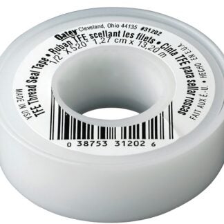 Oatey 31202 Thread Sealant Tape, 520 in L, 1/2 in W, PTFE, White