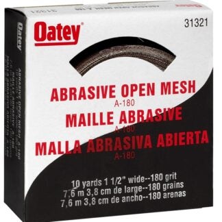 Oatey 31321 Sandcloth, 180 Grit, Aluminum Oxide Abrasive