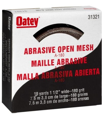 Oatey 31321 Sandcloth, 180 Grit, Aluminum Oxide Abrasive