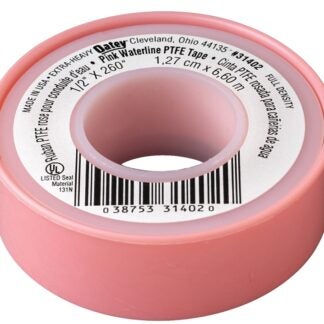 Oatey 31402D Thread Seal Tape, 260 in L, 1/2 in W, PTFE, Pink