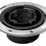 Oatey Easy Tap Series 48471 Closet Flange with Stainless Steel Ring, 3, 4 in Connection, ABS