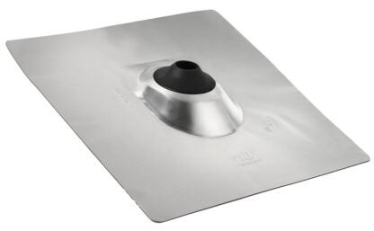 Oatey 12849 Roof Flashing, 18 in OAL, 18 in OAW, 2 in Pipe, Aluminum