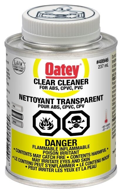 Oatey 48946 Pipe Cleaner, Clear, 236 mL