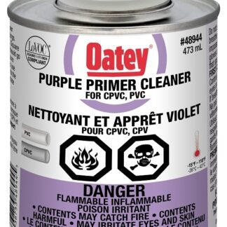 Oatey 48944 Primer/Cleaner, Liquid, Purple, 473 mL