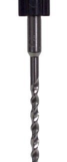 Task T75020 Rotary Hammer Drill Bit, 1/4 in Dia, 8 in OAL, 2-Flute, SDS Plus Shank