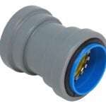 Southwire SIMPush 67599601 Liquidtight Coupling, 1/2 in Push-On, 1.41 in Dia, 2.32 in L, PVC