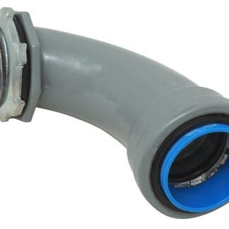 Southwire SIMPush LTNM-90-050-Q5 Liquidtight Connector, 1/2 in Push-On, 2.735 in L, PVC, Gray