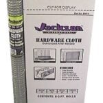 Jackson Wire 11 03 13 13 Hardware Cloth, 5 ft L, 36 in W, 19 Gauge, 1/2 x 1/2 in Mesh, Galvanized