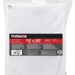 ProSource TW1220 Tarp, 20 ft L, 12 ft W, 10 mil Thick, Polyethylene, White