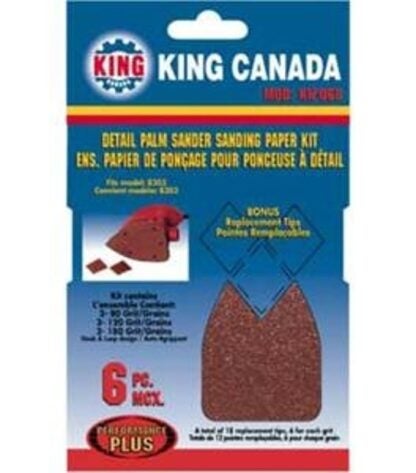 King Canada KW-068 Sandpaper Kit