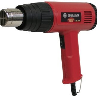 King Canada 8300N Heat Gun Kit, 12.5 A, 13.2, 19.5 cfm Air, Temperature Settings: 375, 540 deg C